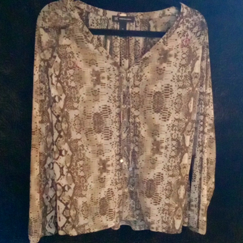 INC brand blouse size xl  print